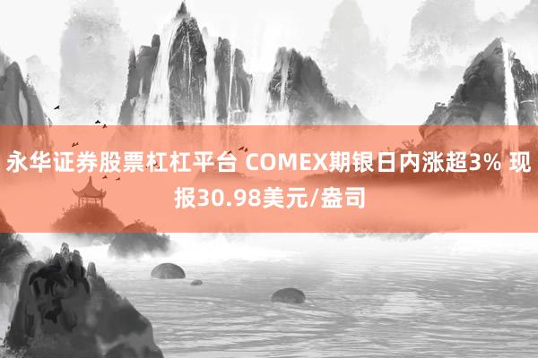 永华证券股票杠杠平台 COMEX期银日内涨超3% 现报30.98美元/盎司