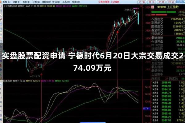 实盘股票配资申请 宁德时代6月20日大宗交易成交274.09万元