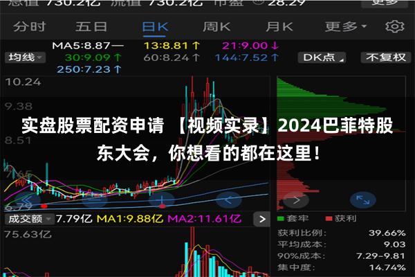 实盘股票配资申请 【视频实录】2024巴菲特股东大会，你想看的都在这里！